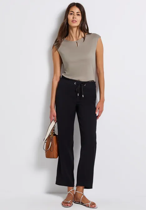 Shirt mit Cut-Out morning beige