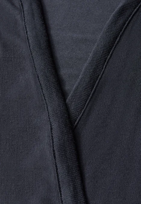 Veste longue ouverte deepwater blue