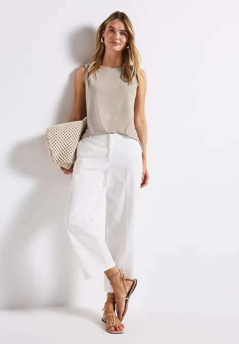 Silk-Look Top morning beige