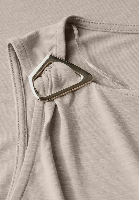 Silk-Look Top morning beige