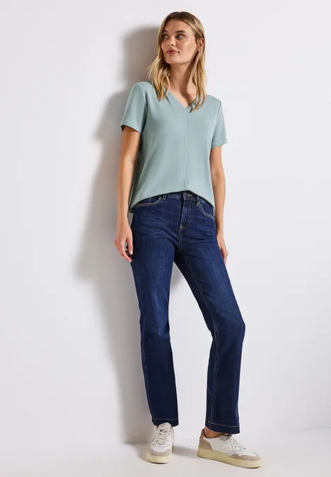 V-Neck T-Shirt arona blue