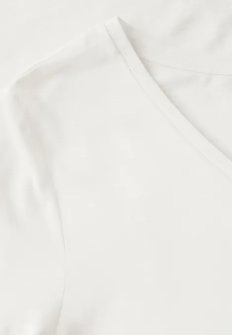 V-Neck T-Shirt off white
