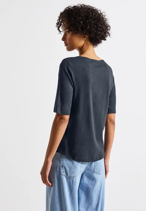 V-Neck T-Shirt deepwater blue