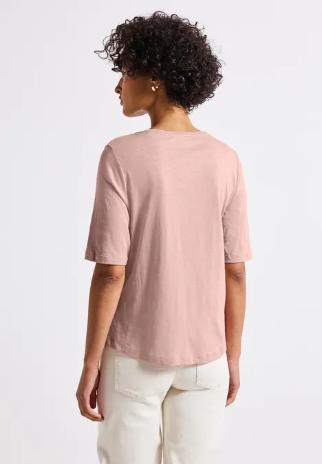 V-Neck T-Shirt faded rose