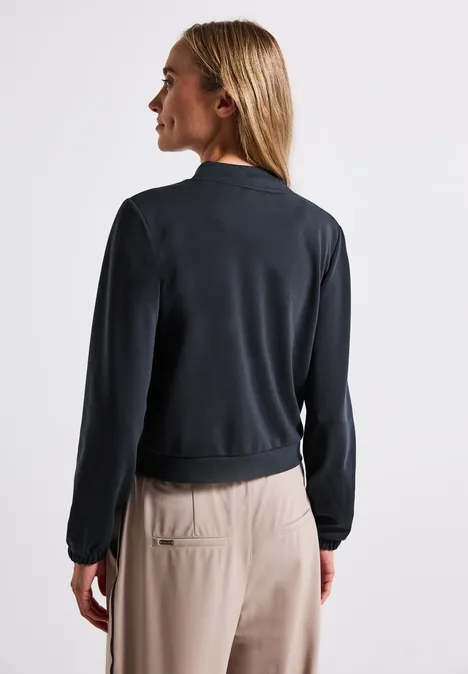 Leichte Sweatjacke deepwater blue