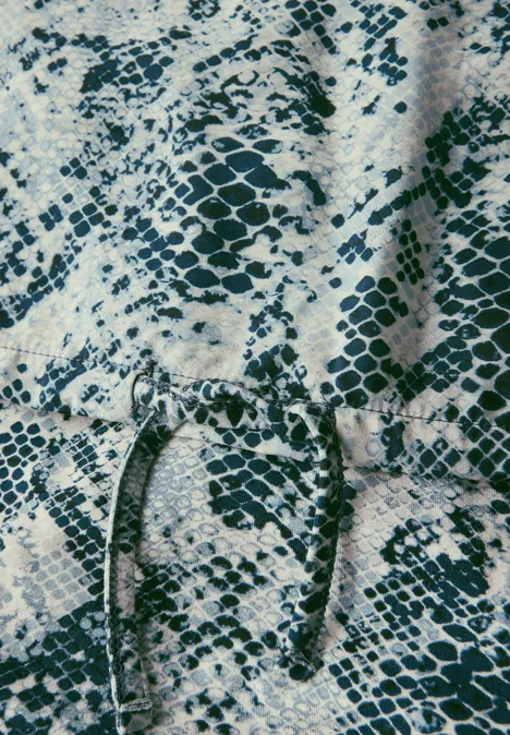 Materialmix Snake Shirt arona blue