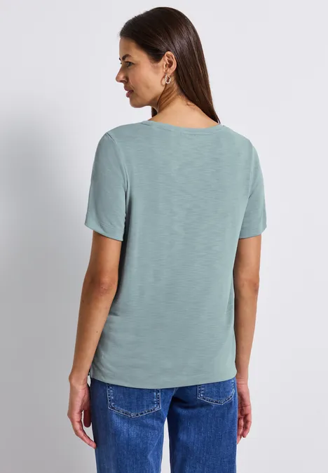 T-shirt en soie avec des mots arona blue