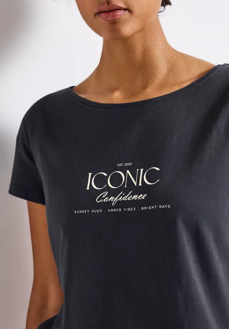 Shirt mit Wording deepwater blue