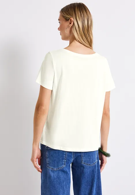 T-Shirt mit Print off white