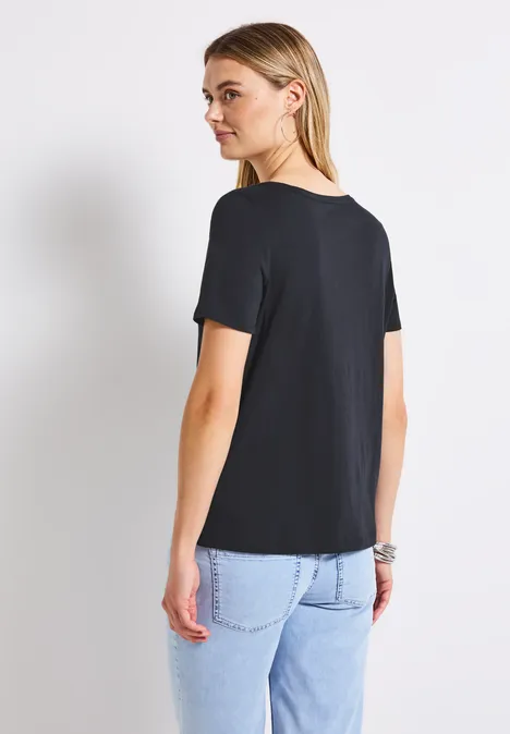 T-Shirt mit Print deepwater blue