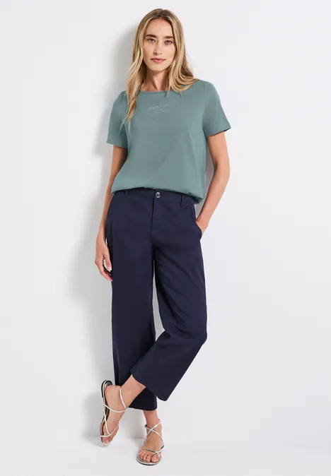 T-Shirt mit Print arona blue