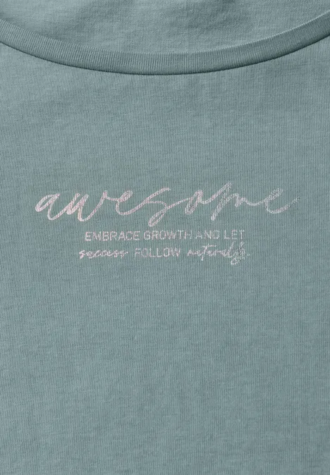 T-Shirt mit Print arona blue