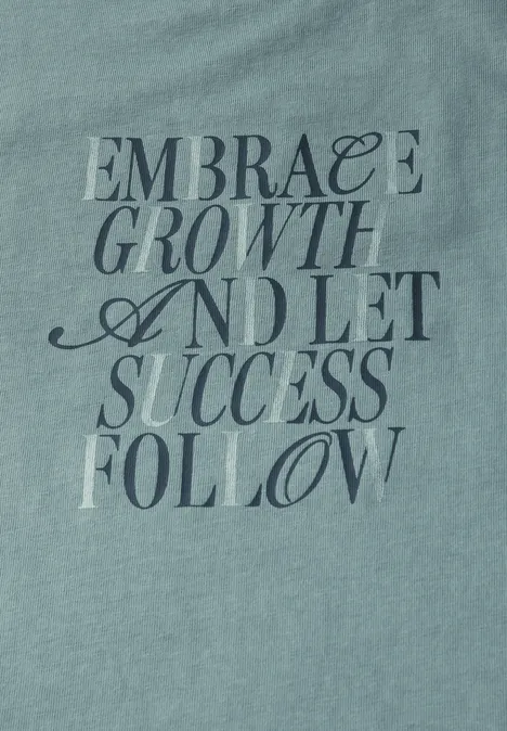 T-Shirt mit Wording Artwork arona blue