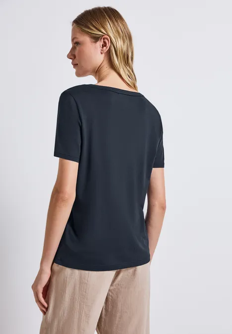 Basic T-Shirt deepwater blue
