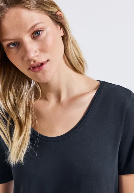 Basic T-Shirt deepwater blue