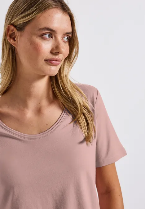 Basic T-Shirt faded rose