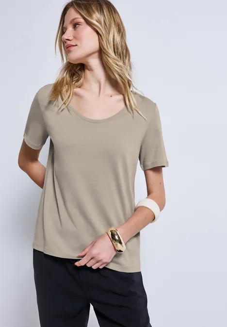 Basic T-Shirt morning beige
