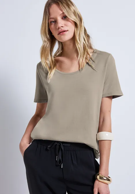 Basic T-Shirt morning beige