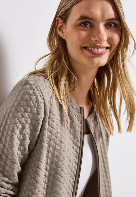 Lichtgewicht gestructureerd jack breezy beige