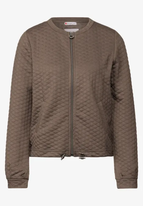 Leichte Strukturjacke silk brown