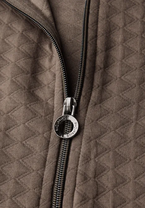 Lichtgewicht gestructureerd jack silk brown