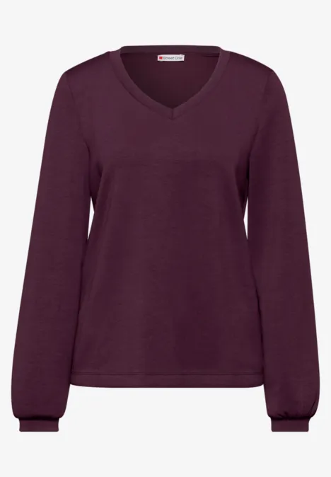 Silk-Look Shirt noble red