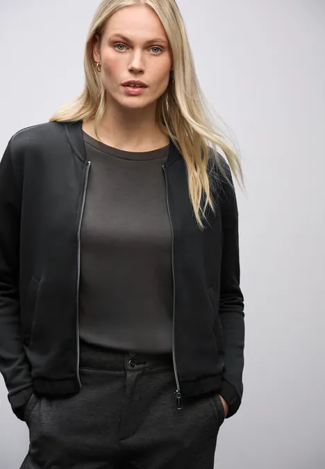 Silk-Look jasje Black