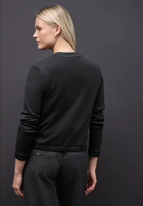 Silk-Look jasje Black