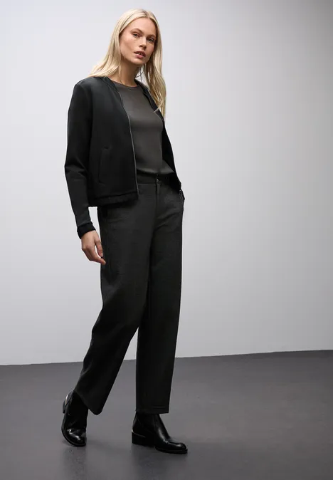 Silk-Look jasje Black