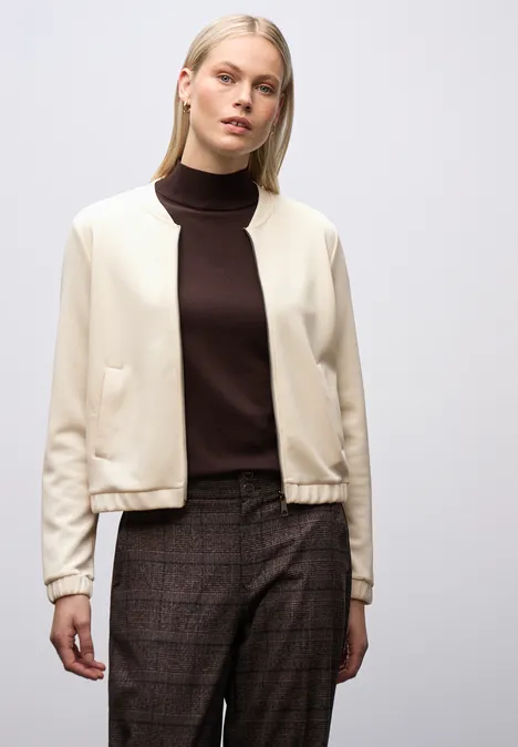 Silk-Look jasje soft beige