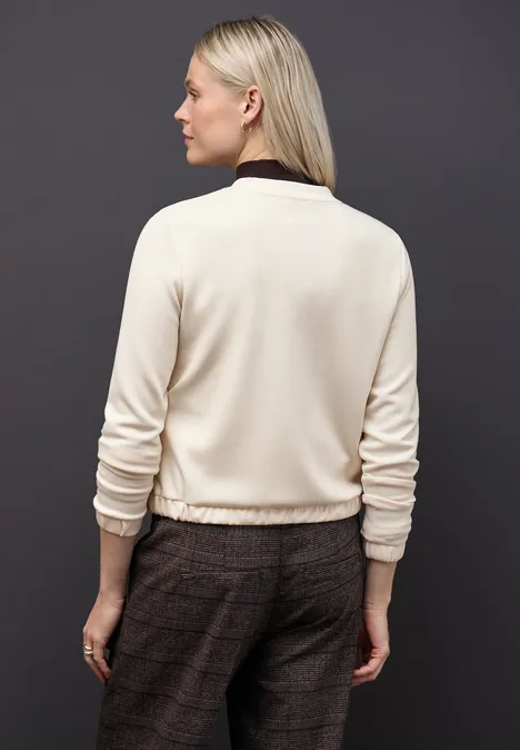 Silk-Look jasje soft beige