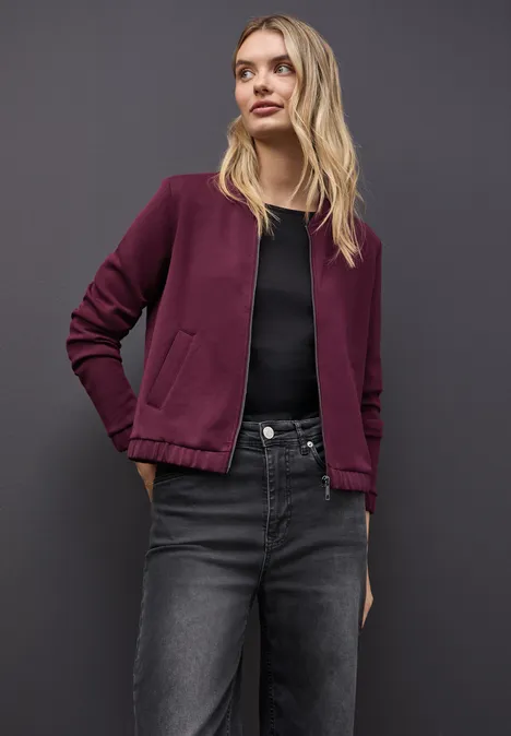 Silk-Look jasje noble red