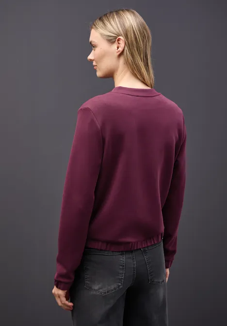 Silk-Look jasje noble red