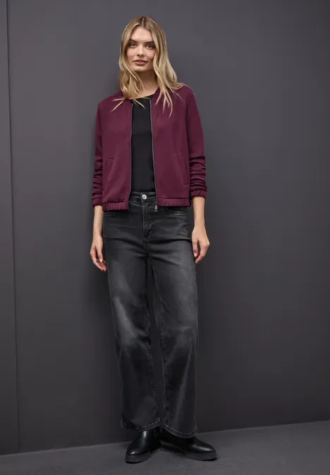 Silk-Look jasje noble red