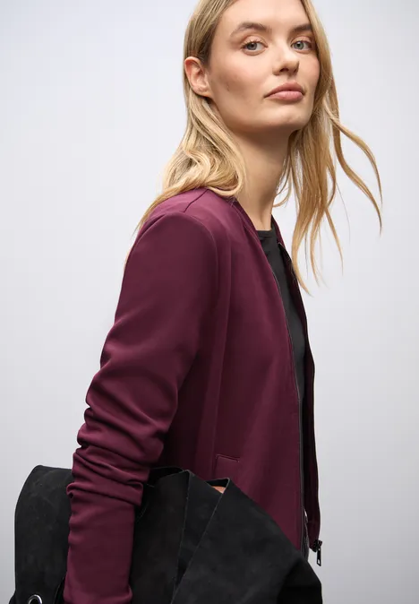 Silk-Look jasje noble red