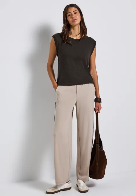 Shirt mit Dekotapes deep roast brown