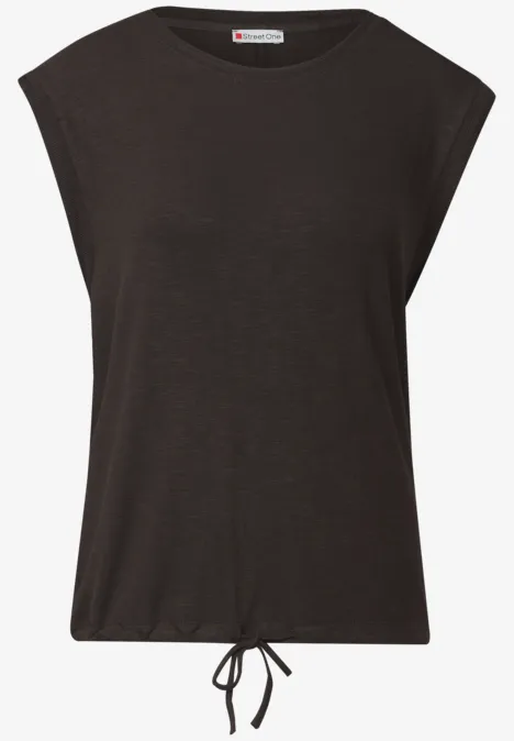 Shirt mit Dekotapes deep roast brown
