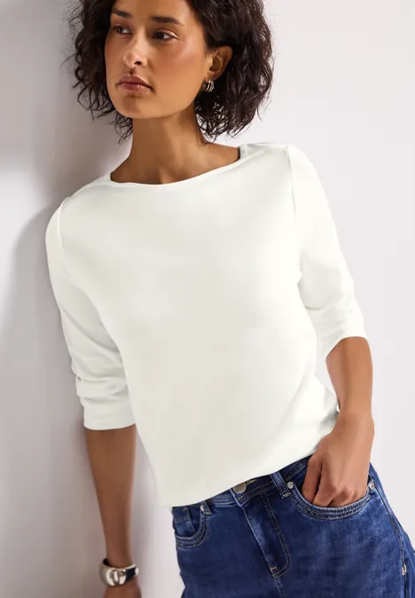 Basic U-Boot Shirt off white