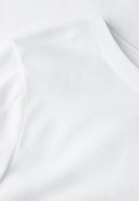Shirt mit U-Boot-Ausschnitt White