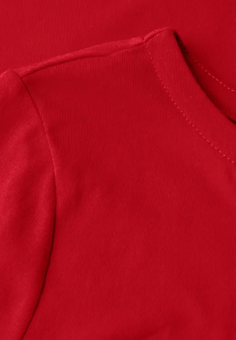 Shirt mit U-Boot-Ausschnitt racing red
