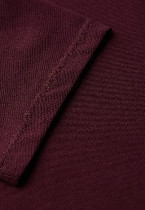 Shirt mit U-Boot-Ausschnitt wildberry red