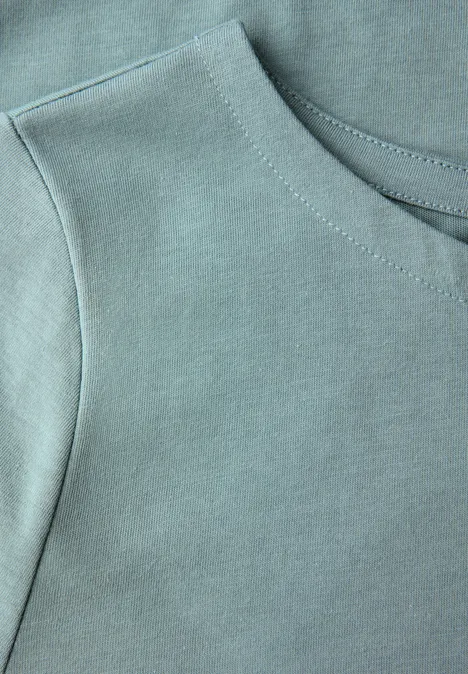 Shirt mit U-Boot-Ausschnitt arona blue