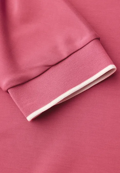 Silk-Look shirt almond coral
