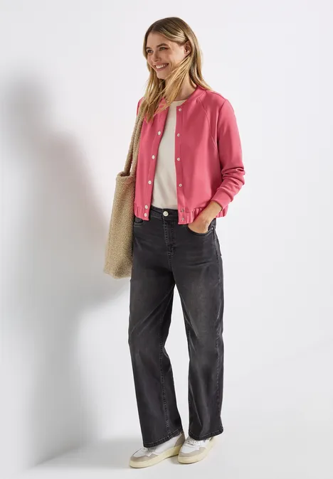 Silk-Look jasje almond coral