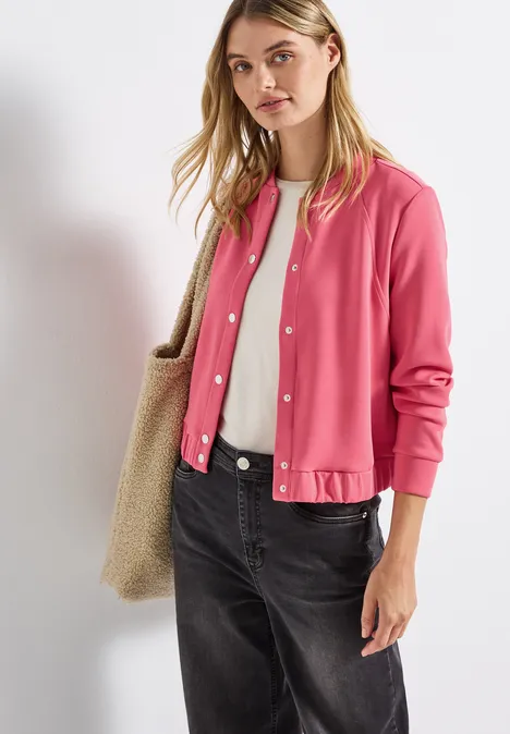 Silk-Look Jacke almond coral