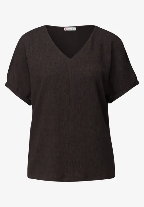Strukturmix Shirt deep roast brown