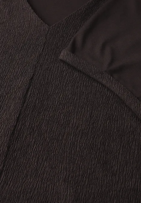 Strukturmix Shirt deep roast brown