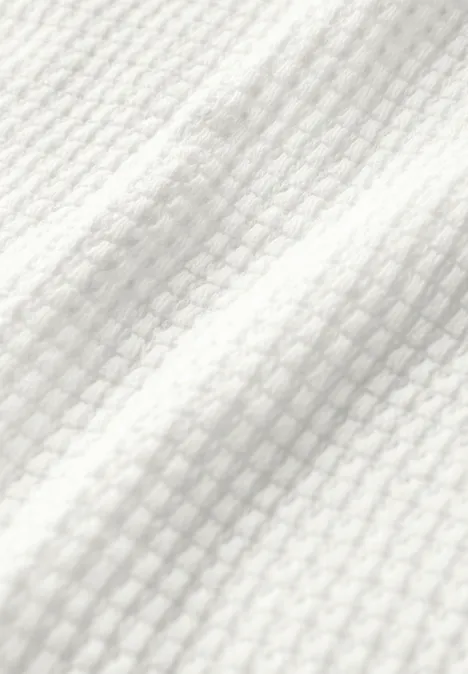 Turtleneck Shirt mit Zipper off white