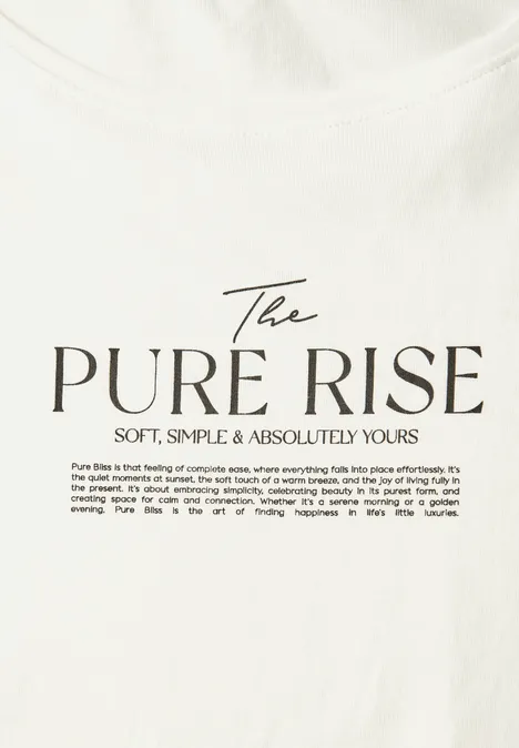 Shirt mit Wording Artwork off white