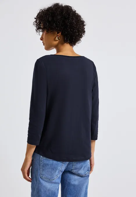 Shirt mit 3/4 Arm deep blue